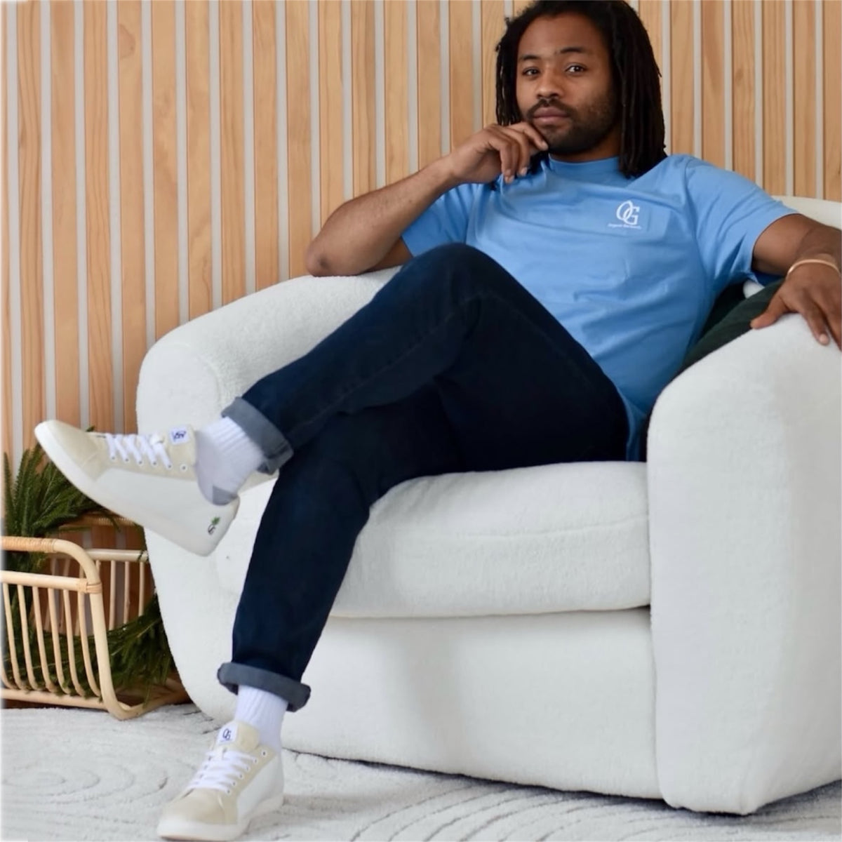 Organic Cotton T-Shirt with Embroidered OG Logo